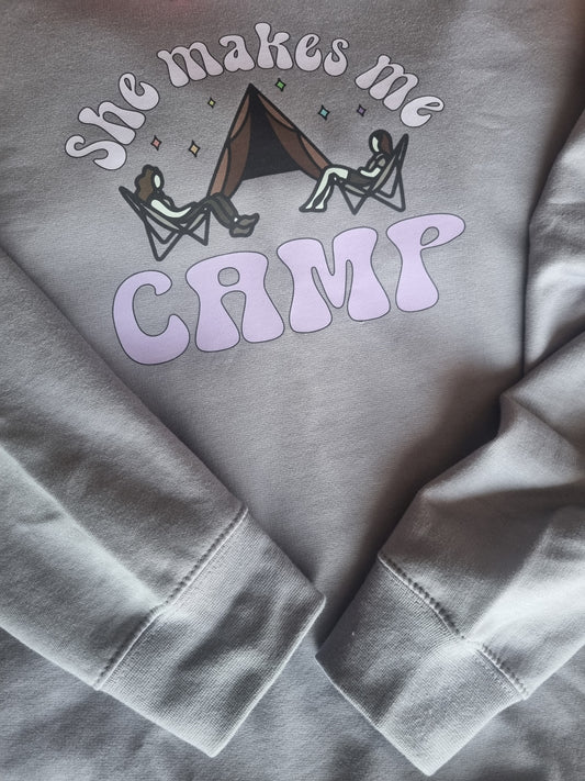 Not About Camping Sweatshirt