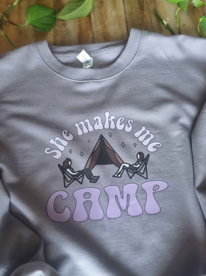 Not About Camping Sweatshirt