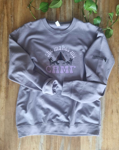 Not About Camping Sweatshirt