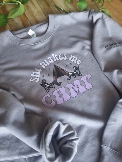 Not About Camping Sweatshirt