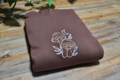 Embroidered Mushroom Hoodie
