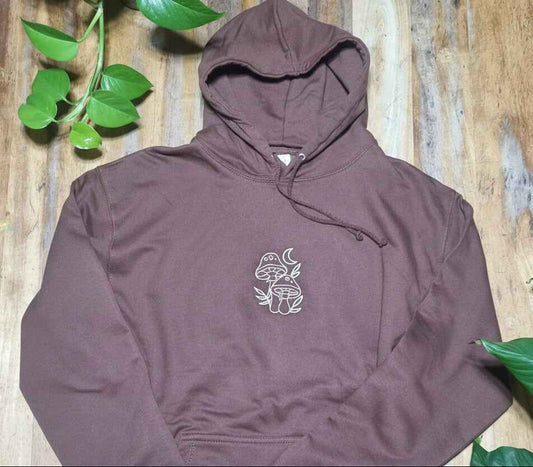 Embroidered Mushroom Hoodie